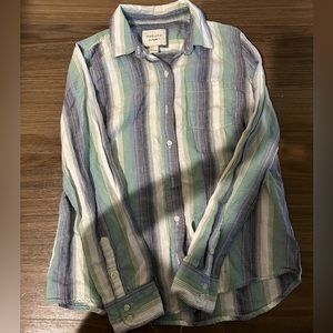 Stripped button down.